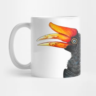 Rhinoceros hornbill bird Mug